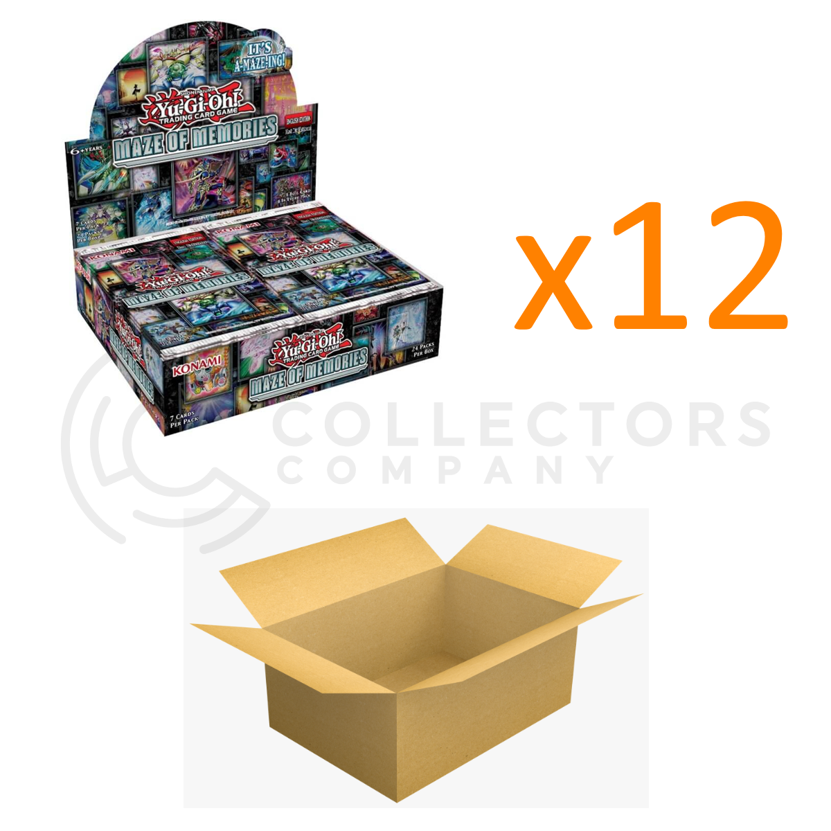 Yu-Gi-Oh! - Maze of Memories Booster Box CASE (x12 Boxes) - Sealed Collectors Company Yu-Gi-Oh! - Maze of Memories Booster Box CASE (x12 Boxes) - Sealed Collectors Company