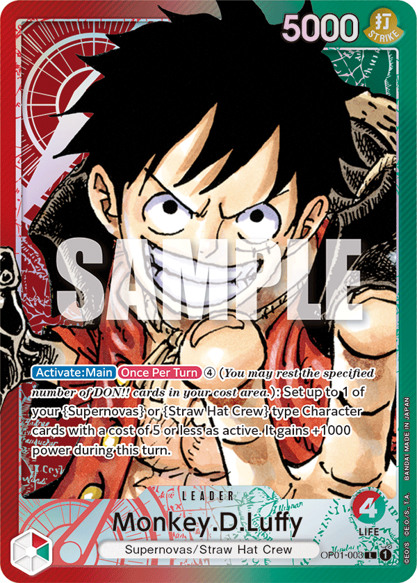 OP01-003 - Monkey.D.Luffy - Leader Alt Art – Collectors Company