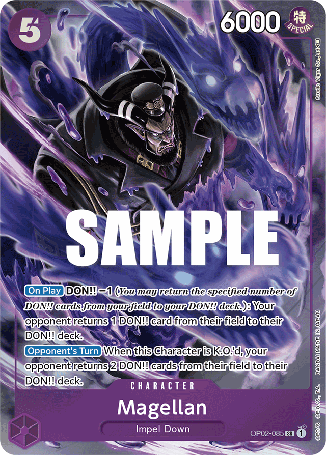 op02 rare cards OP02-085 - Magellan