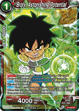 P-248 - Broly, Astonishing Potential - Reprint - Promo SILVER FOIL