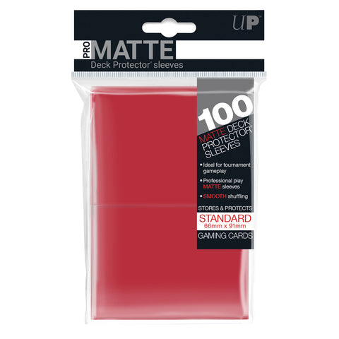 Ultra PRO - Pro-Matte Standard Sleeves 100ct - Red