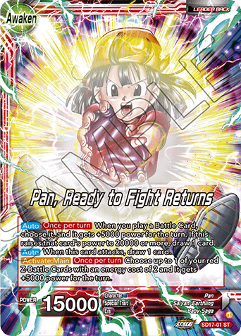 SD17-01 - Pan, Ready to Fight Returns	- Leader - Starter Rare