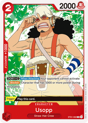 ST01-002 - Usopp - Common - PRE-RELEASE STAMPED