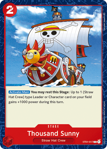 ST01-017 - Thousand Sunny - Common - PRE-RELEASE STAMPED