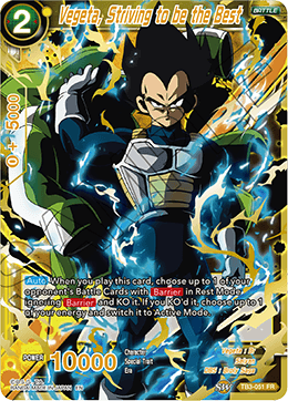 TB3-051 - Vegeta, Striving to be the Best - Reprint - Feature Rare SILVER FOIL