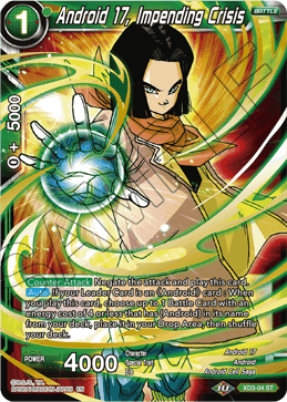 XD3-04 - Android 17, Impending Crisis - Starter Rare SILVER FOIL