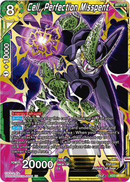 XD3-09 - Cell, Perfection Misspent - Starter Rare SILVER FOIL