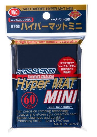 KMC - Hyper MAT MINI Size Sleeves 60pcs. - Blue