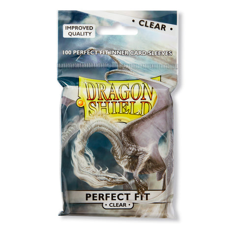 Dragon Shield - Perfect Fit Standard Sleeves 100ct - Clear
