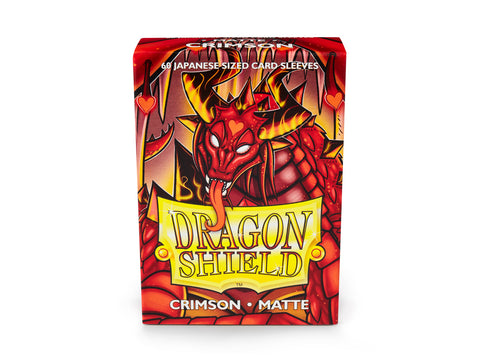Dragon Shield - Japanese Sleeves 60ct - Crimson MATTE