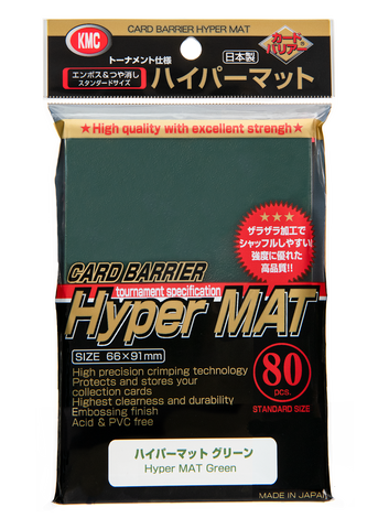 KMC - Hyper MAT Standard Size Sleeves 80pcs. - Green