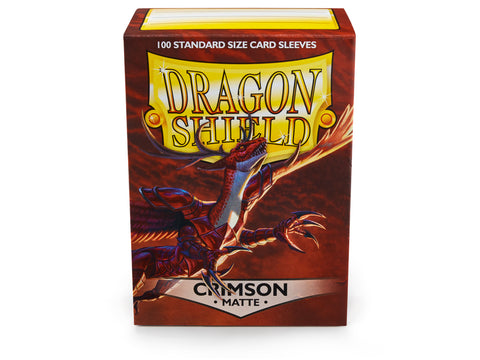 Dragon Shield - Standard Sleeves 100ct - Crimson MATTE