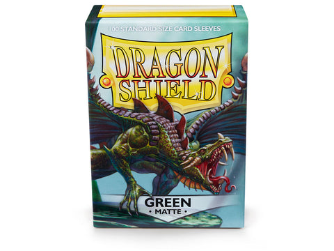 Dragon Shield - Standard Sleeves 100ct - Green MATTE