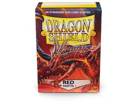 Dragon Shield - Standard Sleeves 100ct - Red MATTE
