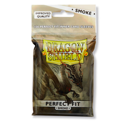 Dragon Shield - Perfect Fit Standard Sleeves 100ct - Smoke
