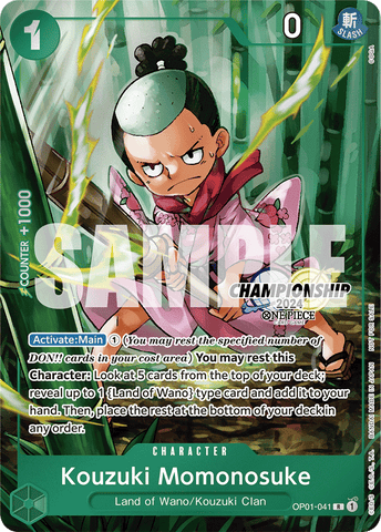 OP01-041 - Kouzuki Momonosuke - Rare CS 2024 ALT ART