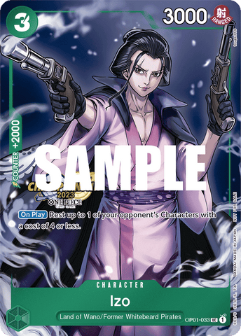 OP01-033 - Izo - Uncommon ALT ART CHAMPIONSHIP 2023 STAMPED