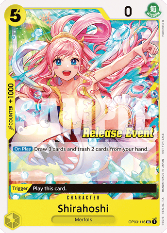 OP03-116 - Shirahoshi - Uncommon RELEASE EVENT STAMPED