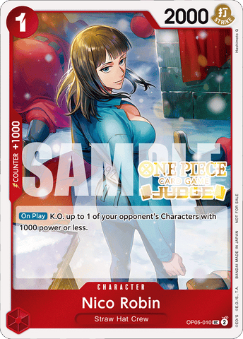 OP05-010 - Nico Robin - Uncommon JUDGE STAMPED