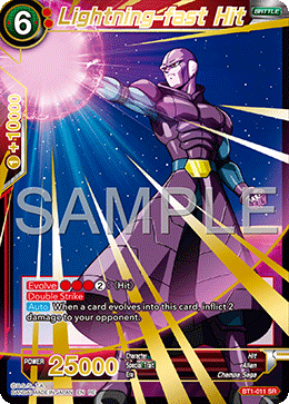 BT1-011 - Lightning-fast Hit - Super Rare (Reprint)