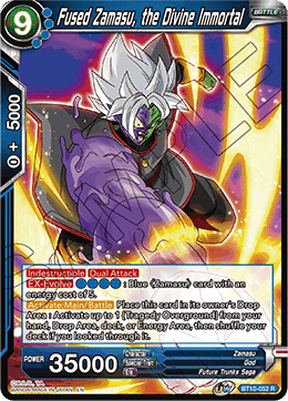 BT10-052 - Fused Zamasu, the Divine Immortal - Rare SILVER FOIL