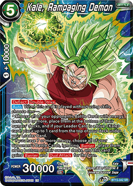 BT15-042 - Kale, Rampaging Demon - Super Rare SILVER FOIL