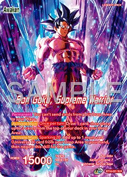 BT16-001 - Son Goku, Supreme Warrior - Special Leader Rare
