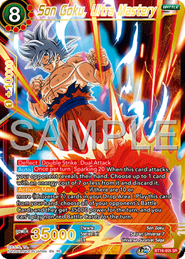 BT16-005 - Son Goku, Ultra Mastery - Super Rare (Reprint)
