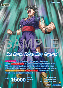 BT19-034 - Son Gohan, Former Glory Regained - Special Leader Rare