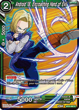 BT21-087 - Android 18, Encroaching Hand of Evil - Common FOIL