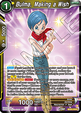 BT21-118 - Bulma, Making a Wish - Common FOIL