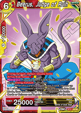 BT21-143 - Beerus, Judge of Ruin - Super Rare