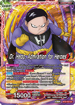 BT22-002 - Dr. Hedo, Admiration for Heroes - Leader - Uncommon FOIL