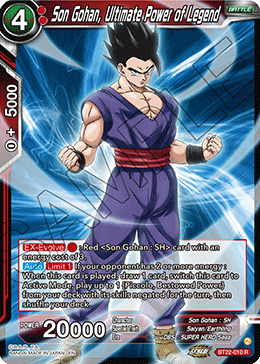 BT22-010 - Son Gohan, Ultimate Power of Legend - Rare FOIL