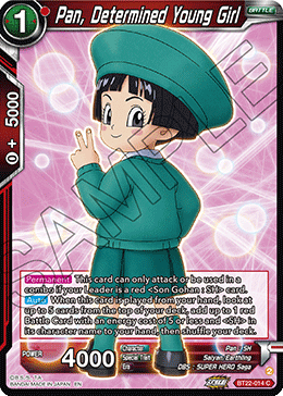 BT22-014 - Pan, Determined Young Girl - Common FOIL