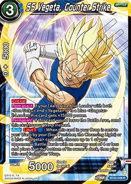 BT22-039 - SS Vegeta, Counter Strike - Rare