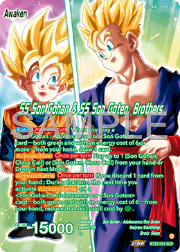 BT22-054 - SS Son Gohan & SS Son Goten, Brothers - Special Leader Rare