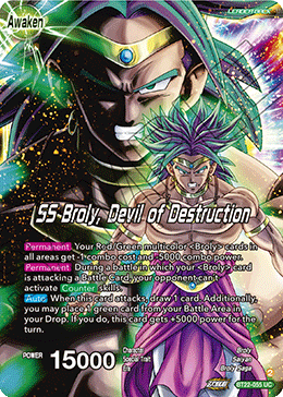 BT22-055 - SS Broly, Devil of Destruction - Leader - Uncommon