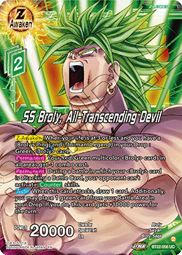 BT22-056 - SS Broly, All-Transcending Devil - Uncommon