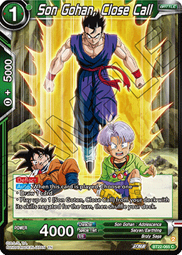 BT22-065 - Son Gohan, Close Call - Common FOIL