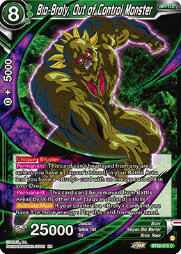 BT22-072 - Bio-Broly, Out of Control Monster - Common FOIL