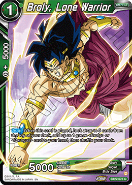 BT22-073 - Broly, Lone Warrior - Common FOIL