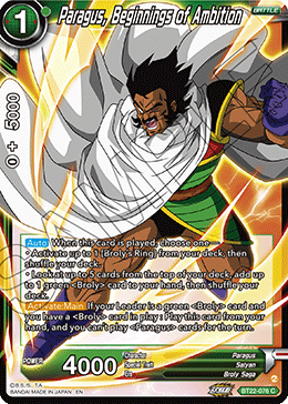 BT22-076 - Paragus, Beginnings of Ambition - Common