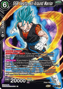 BT22-122 - SSB Vegito, All-Around Warrior - Rare FOIL