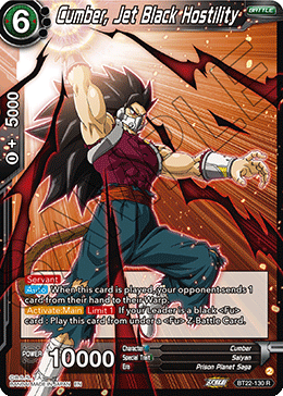BT22-130 - Cumber, Jet Black Hostility - Rare FOIL