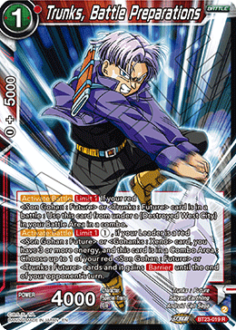 BT23-019 - Trunks, Battle Preparations - Rare FOIL