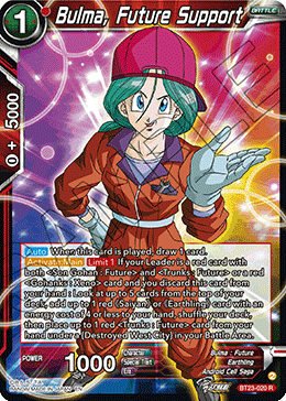 BT23-020 - Bulma, Future Support - Rare FOIL