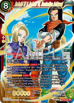 BT23-022 - Android 17 & Android 18, Domination Achieved - Super Rare (Reprint)