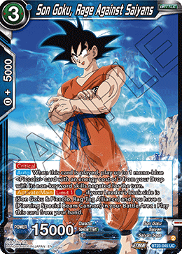 BT23-045 - Son Goku, Rage Against Saiyans - Uncommon