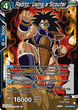 BT23-056 - Raditz, Using a Scouter - Rare